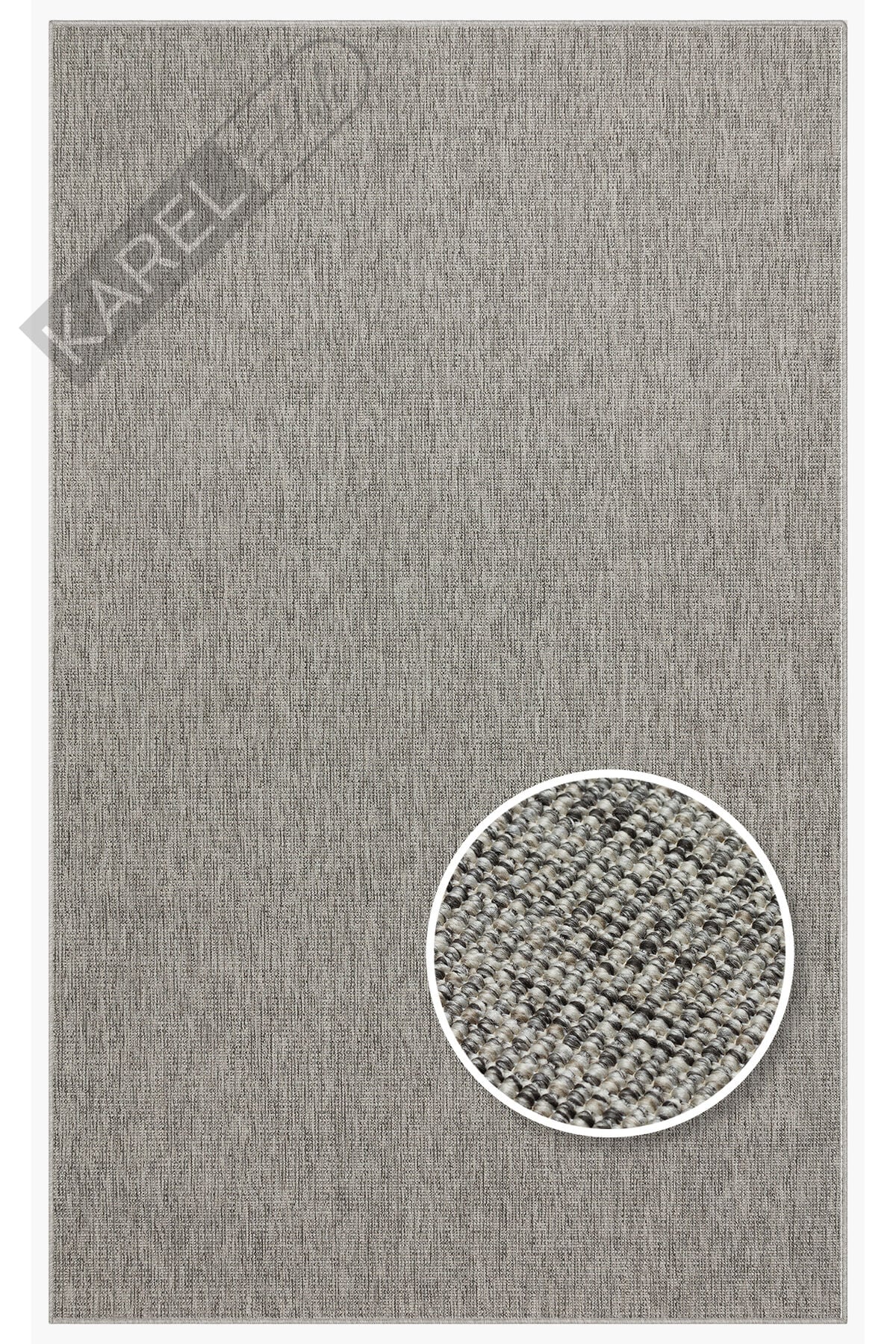 Sisal Halı Vnt 2705 Grey Iç Ve Dış Mekan Kullanımına Uygun Sisal