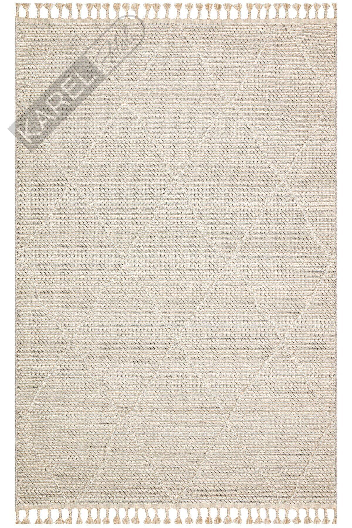 SOHO SH 02 BEIGE  Hav Toz Vermez Hasır Dokuma Modern Makine Halısı
