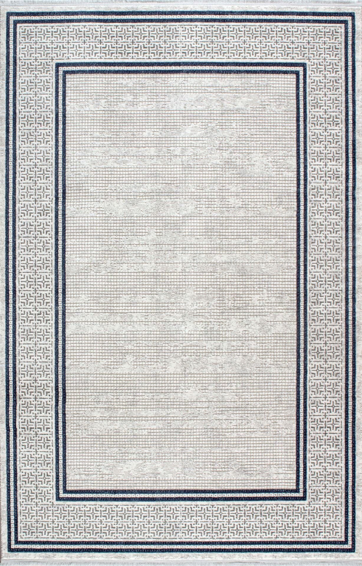 Artemis Halı Samoa - 02930B - Gri Krem Akrilik Saçaklı Halı