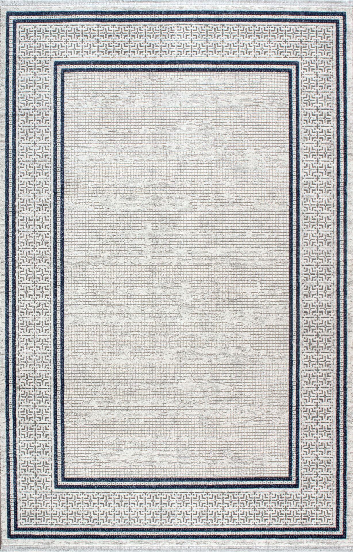 Artemis Halı Samoa - 02930B - Gri Krem Akrilik Saçaklı Halı