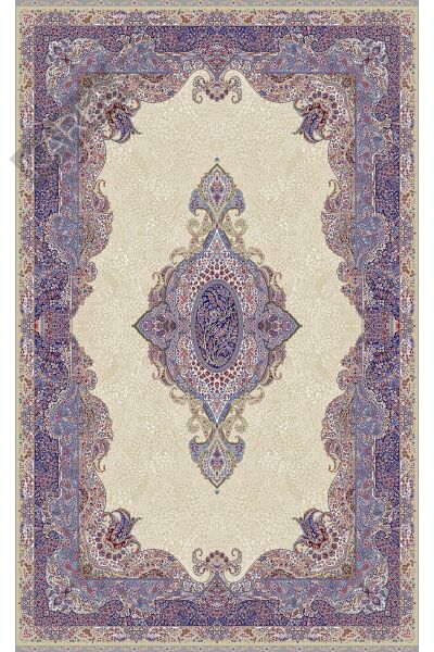ISFAHAN ISF 02 CREAM Klasik Desenli Yüksek Kalite Sık Dokuma Makine Halısı