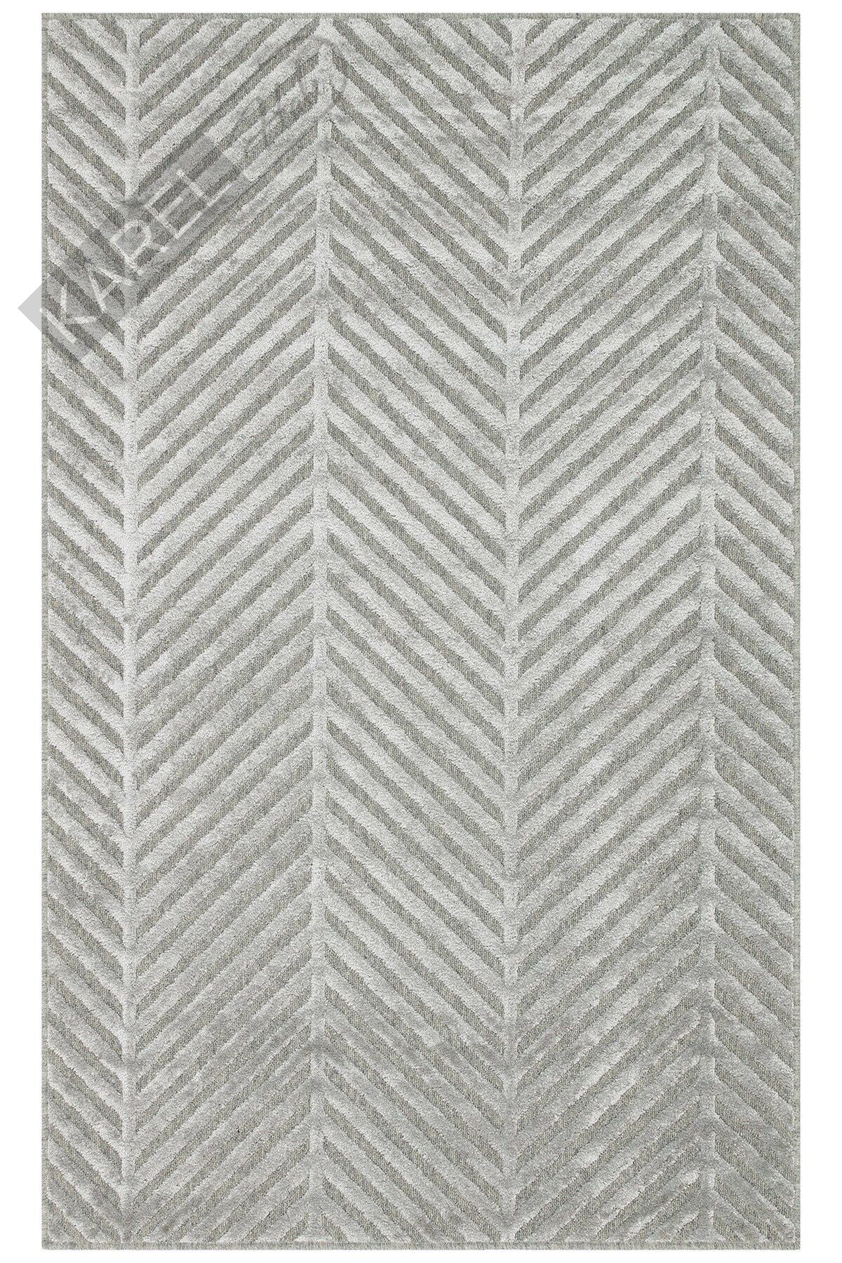 ZENITH ZNT 04 GREY  Yüksek Alçak Dokulu Naturel Yün ve Viskon Modern Dokuma Halı