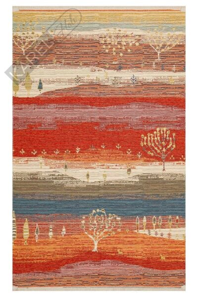 NOMAD NMD 12 TERRA Yıkanabilir, Çift Taraflı Kullanıma Uygun Yumuşak Tuşeli Otantik Kilim