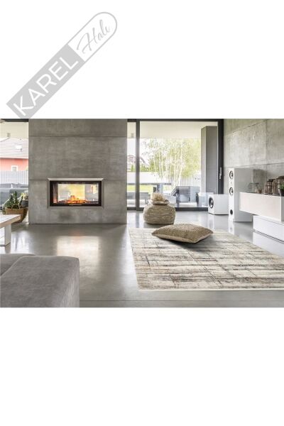 Lagos Lgs 02 Cream Sılver Yıkanabilir Makine Halısı