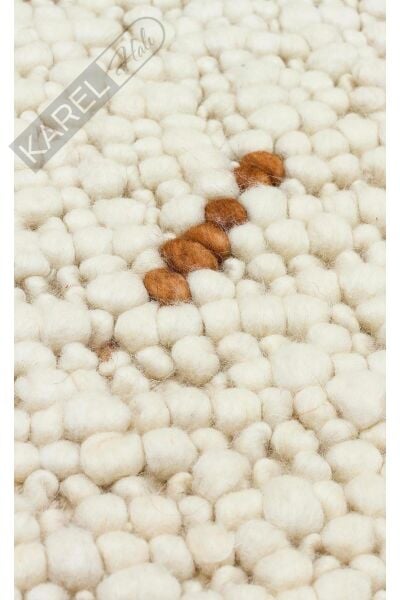 JADE JD 06 NATURAL Naturel Kazak Örgü Desenli El Dokuma Örgü Halı