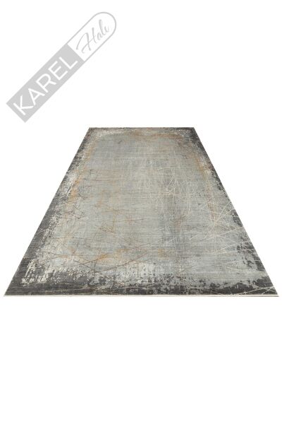 MAHAL MHL 09 GREY GOLD Modern Desenli Yüksek Kalite Sık Dokuma Salon Halısı