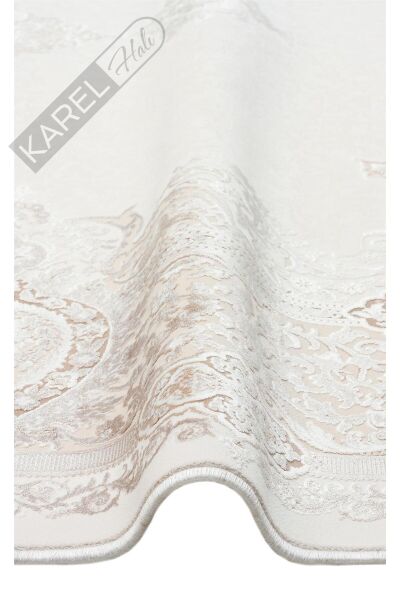 PALMIRA PLM 01 CREAM BEIGE Yüksek Kaliteli Sık Dokuma Modern Salon Halısı