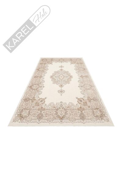 PALMIRA PLM 01 CREAM BEIGE Yüksek Kaliteli Sık Dokuma Modern Salon Halısı