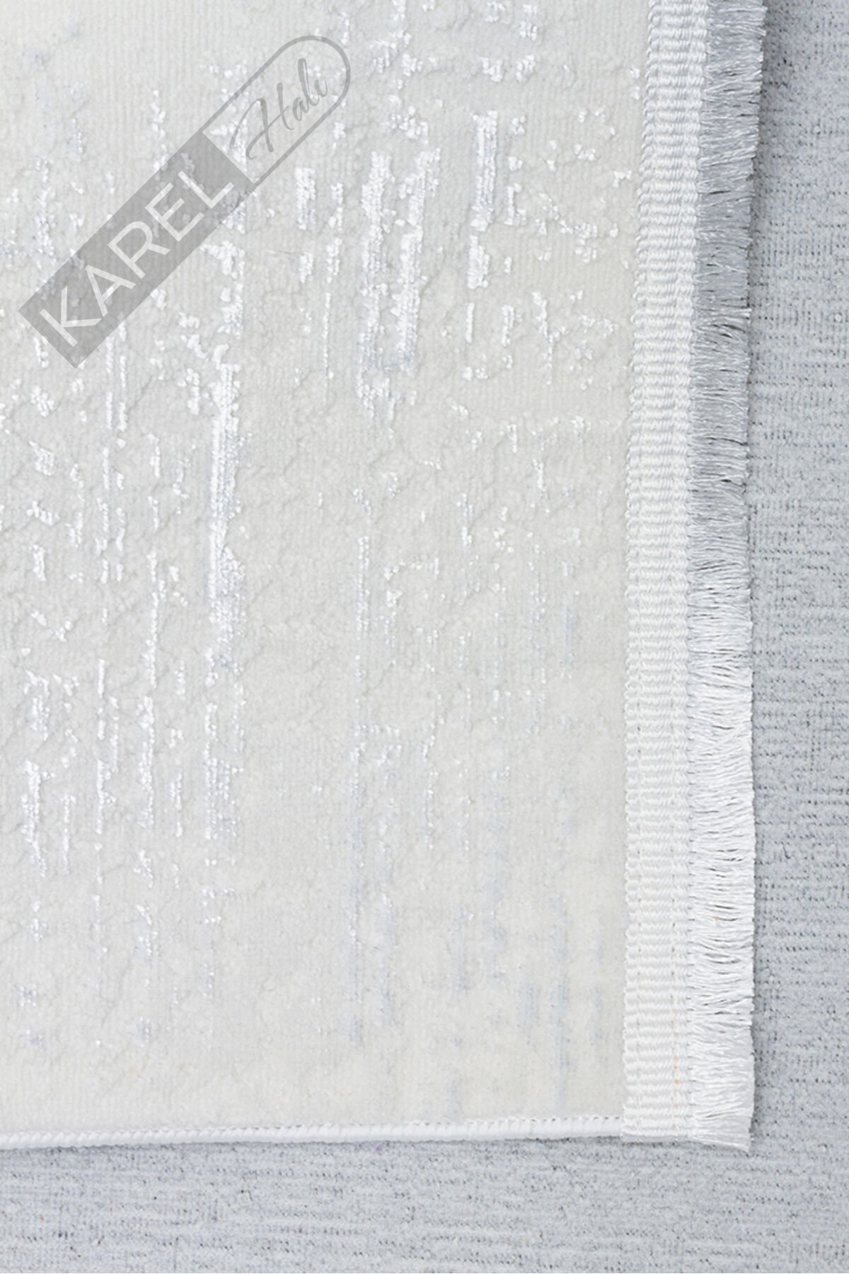 NORA NOR 02 WHITE Hav Toz Vermez Yıkanabilir Kaymaz İnce Dokuma Modern Halı