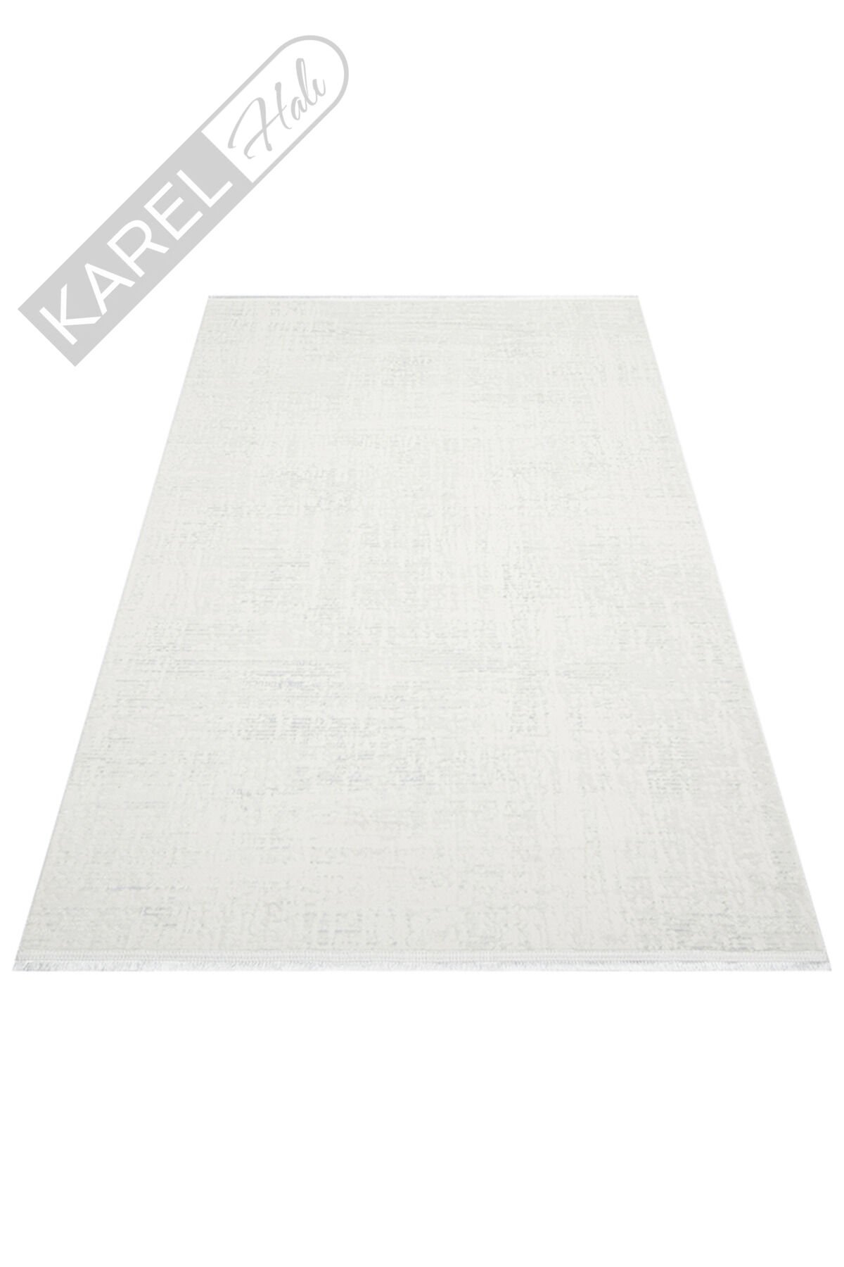 NORA NOR 02 WHITE Hav Toz Vermez Yıkanabilir Kaymaz İnce Dokuma Modern Halı