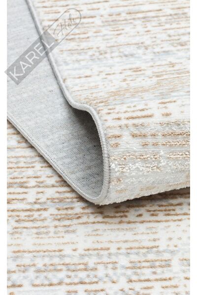 SATEEN ST 101 BEIGE XW Hav Toz Vermez Yıkanabilir Kaymaz İnce Dokuma Modern Halı