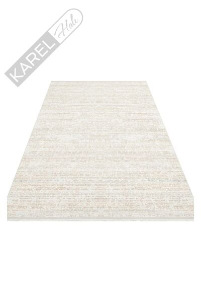 SATEEN ST 101 BEIGE XW Hav Toz Vermez Yıkanabilir Kaymaz İnce Dokuma Modern Halı