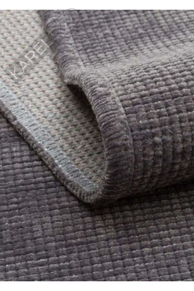 LIZA KILIM LIZ 01 ANTRASIT Hav Toz Vermez Kaymaz Tabanlı Yıkanabilir Düz Renk Kilim