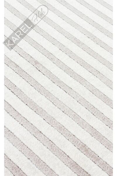 MERANO MRN 03 CREAM GREY Geometrik Desenli Yüksek Kalite Sık Dokuma Salon Halısı