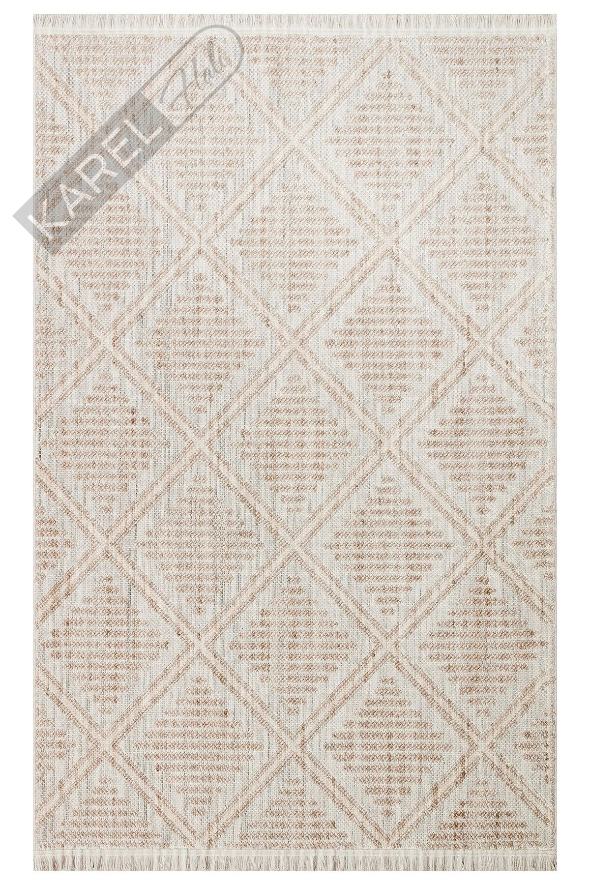 Cozy Czy 03 Grey Beige Hav Toz Vermez Modern Örgü Dokuma Makine Halısı