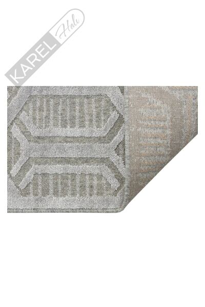 ZENITH ZNT 07 GREY  Yüksek Alçak Dokulu Naturel Yün ve Viskon Modern Dokuma Halı