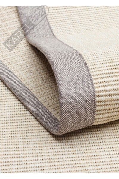 Sisal Halı Vnt 2706 Cream Brd Grey Iç Ve Dış Mekan Kullanımına Uygun Sisal