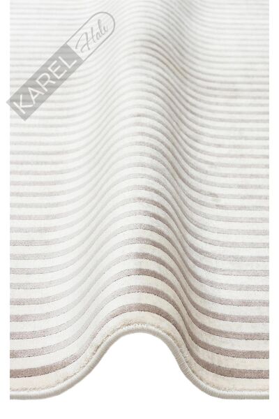 MERANO MRN 03 CREAM GREY Geometrik Desenli Yüksek Kalite Sık Dokuma Salon Halısı