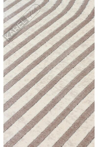MERANO MRN 03 CREAM GREY Geometrik Desenli Yüksek Kalite Sık Dokuma Salon Halısı