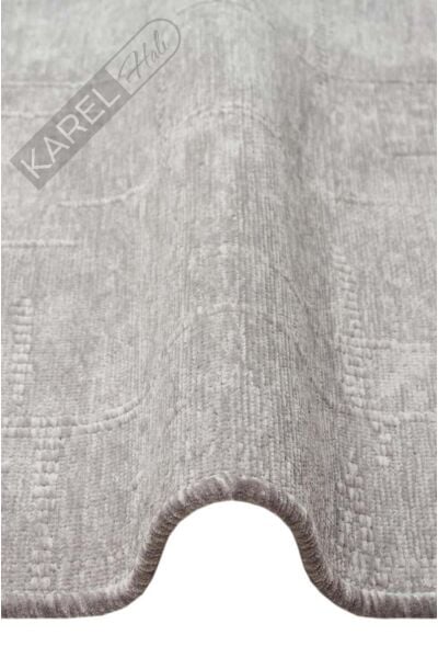 LIZA KILIM LIZ 02 GREY Hav Toz Vermez Kaymaz Tabanlı Yıkanabilir Düz Renk Kilim