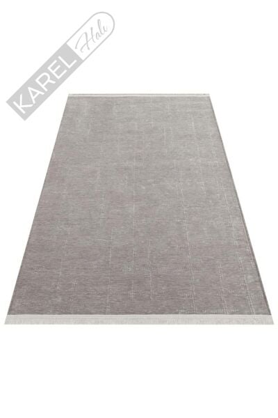 LIZA KILIM LIZ 02 GREY Hav Toz Vermez Kaymaz Tabanlı Yıkanabilir Düz Renk Kilim