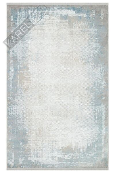 MODENA MDN 04 CREAM BLUE Şık ve Modern Sıkı Dokuma Hav Toz Vermez Makine Halısı