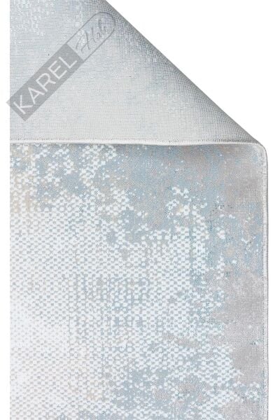 MODENA MDN 04 CREAM BLUE Şık ve Modern Sıkı Dokuma Hav Toz Vermez Makine Halısı