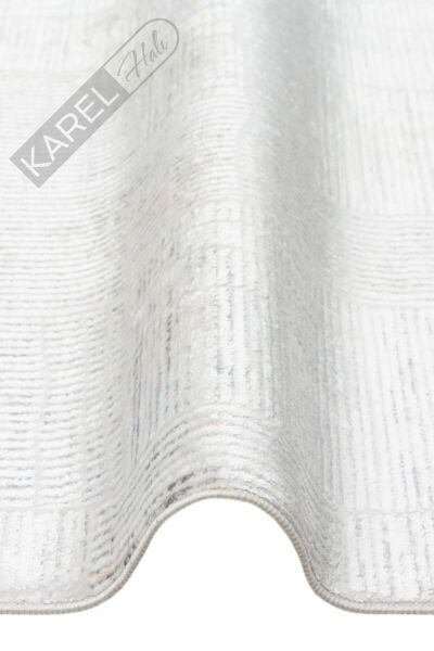 SATEEN ST 23 GREY XW Hav Toz Vermez Yıkanabilir Kaymaz İnce Dokuma Modern Halı