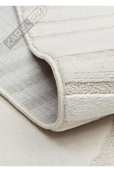 ADEL ADL 02 CREAM Yüksek Alçak Dokulu Yumuşak Tuşeli Modern Makine Halısı