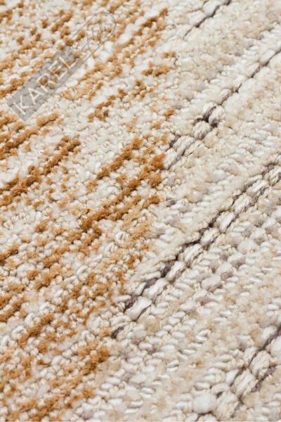 SAHARA SHA 02 CREAM GOLD Hav Toz Vermez Yumuşak Tuşeli Modern Makine Halısı