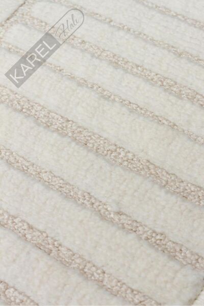 ADEL ADL 01 CREAM Yüksek Alçak Dokulu Yumuşak Tuşeli Modern Makine Halısı