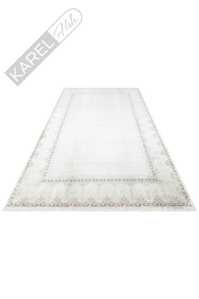 MAHAL MHL 07 CREAM GOLD  Modern Desenli Yüksek Kalite Sık Dokuma Salon Halısı