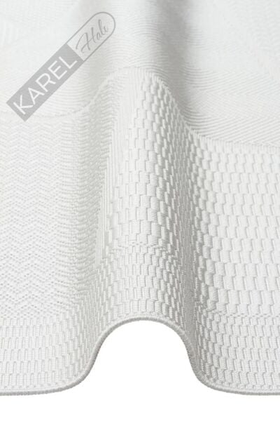 MONO LUX MNO LUX 01 GREY Kaymaz Tabanlı Modern Desenlere Sahip İnce Halı