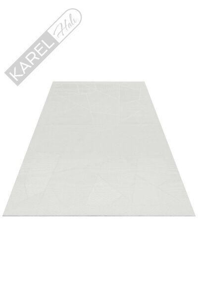 MONO LUX MNO LUX 01 GREY Kaymaz Tabanlı Modern Desenlere Sahip İnce Halı