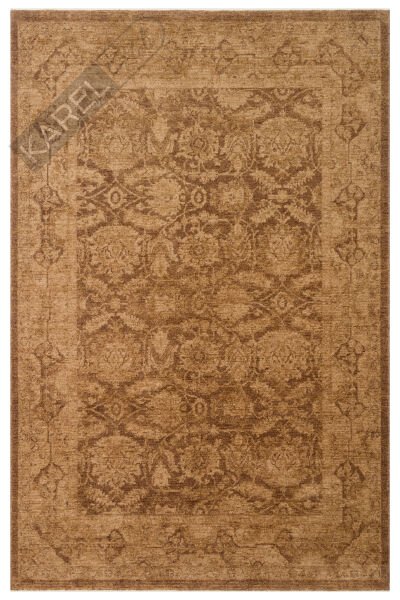 Shiraz SHR01 Bej Vintage Eskitme Desenli Modern Yumuşak Dokulu Makine Halısı