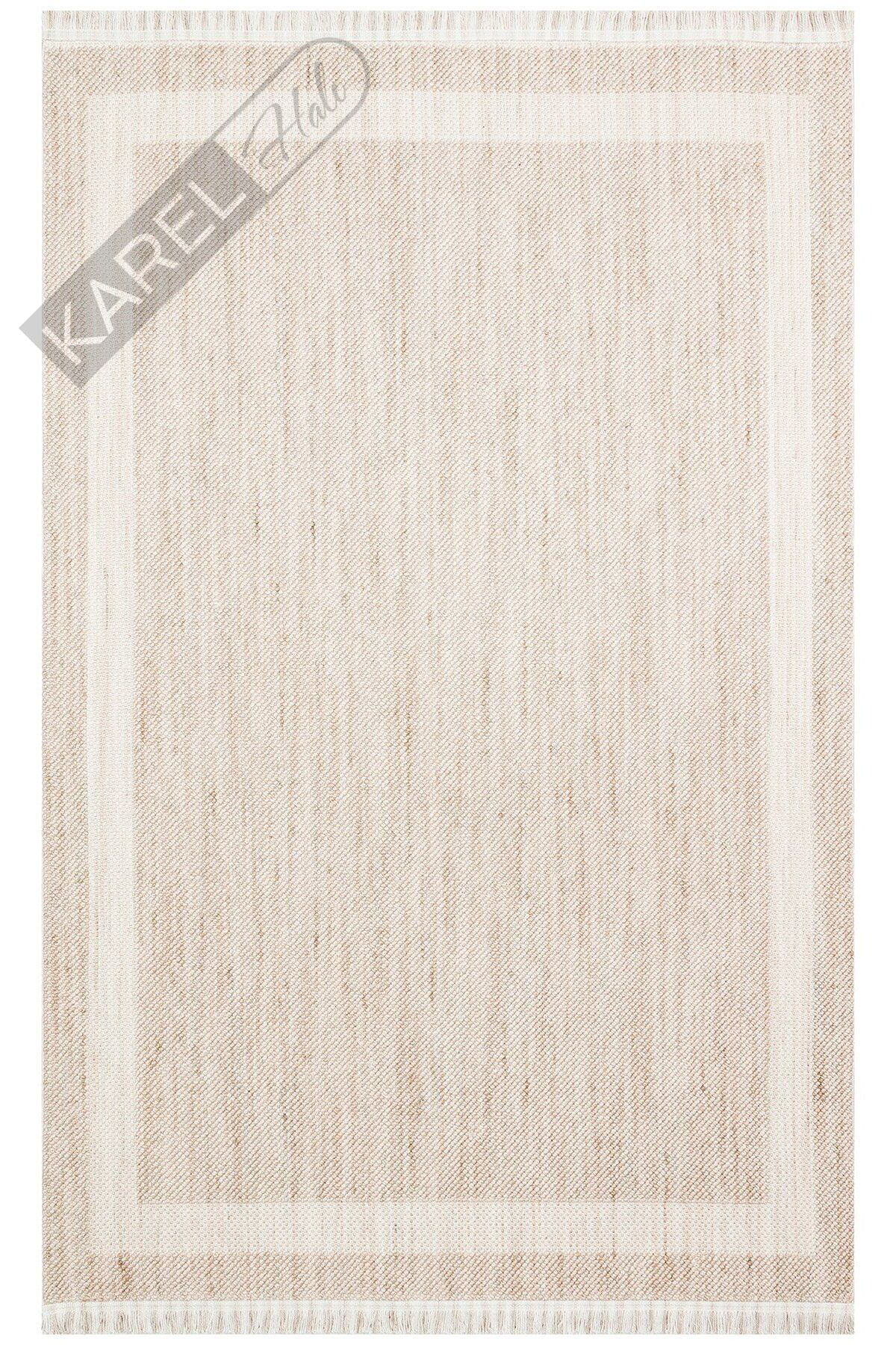 COZY CZY 05 BEIGE Hav Toz Vermez Modern Örgü Dokuma Makine Halısı