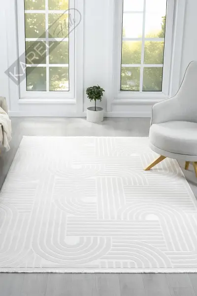 Seyran Halı Vista 5110 Krem Akrilik Halı