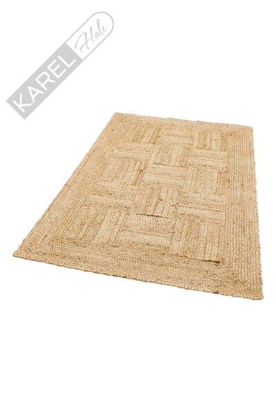 ECHO ECH 06 NATURAL XW El Dokuma Naturel Jüt Hasır Halı