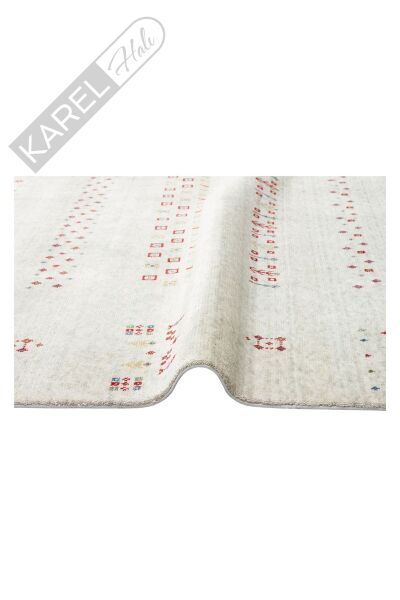 ZARA 06 Beige Otantik Desenli El Emeği Ile Özel Tezgahlarda Üretilen Modern Uşak Halısı
