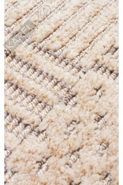 JOY JOY 05 BEIGE GOLD  Hav Toz Vermeyen Yumuşak dokulu Modern Makine Halısı