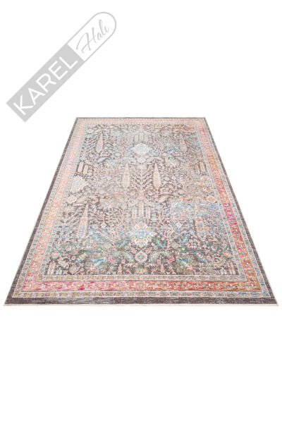 SOFIA SOF 01 MULTY Renkli El Dokuma Uşak Halı Desenlerine Sahip Makine Halısı