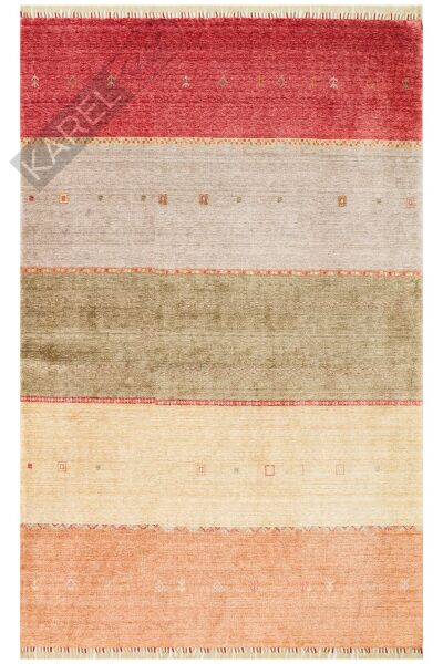 Zara Zr 11 Red Autumn Otantik Desenli Özel Hav Vermeyen Ve Kolay Temizlenebilir Bambu Viskon