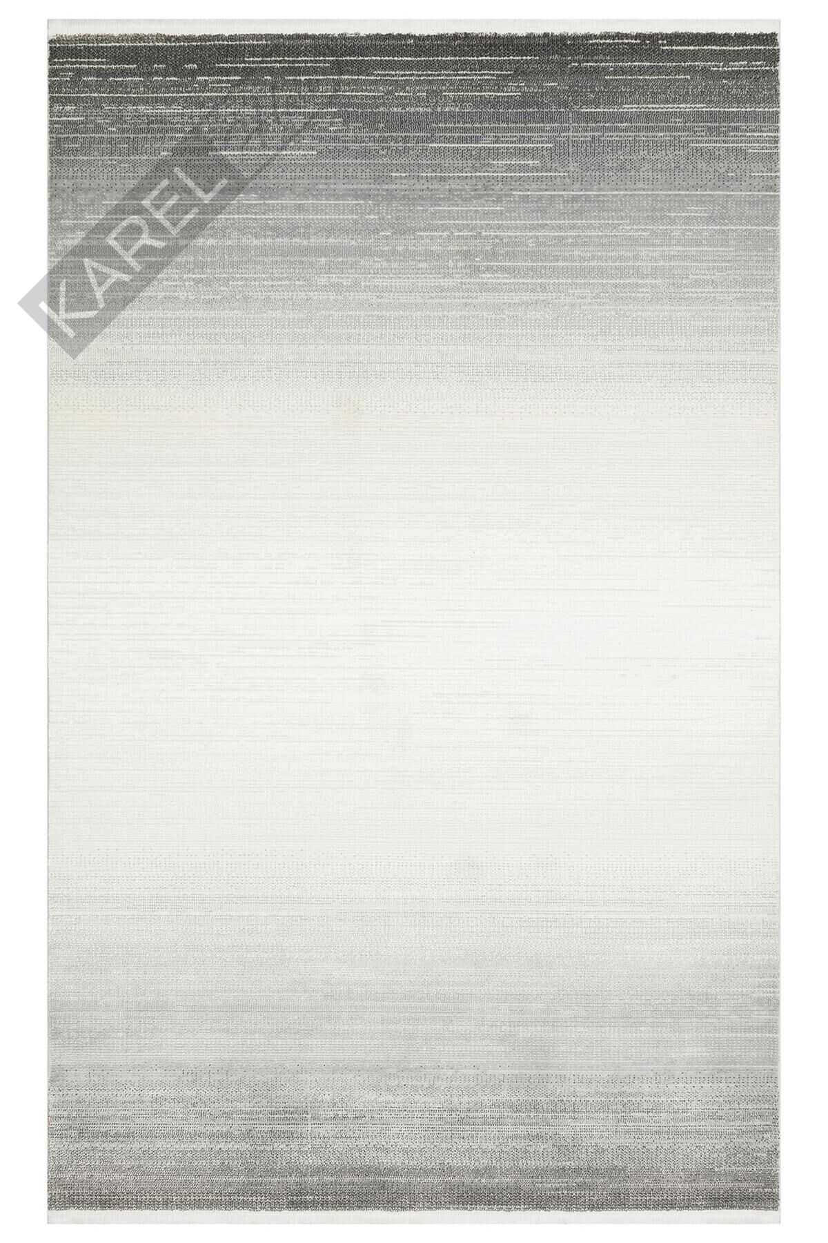 LAGOS XW LGS 16 CREAM GREY XW Hav Toz Vermez Eskitme Desenli Modern Makine Halısı