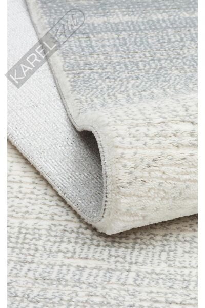 LAGOS XW LGS 16 CREAM GREY XW Hav Toz Vermez Eskitme Desenli Modern Makine Halısı