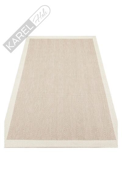 MONO MNO 02 BEIGE Hav Toz Vermez Kaymaz Tabanlı İnce Halı