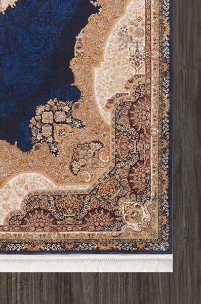 Artemis Halı Silk - 05211C - İpek Halı Lacivert