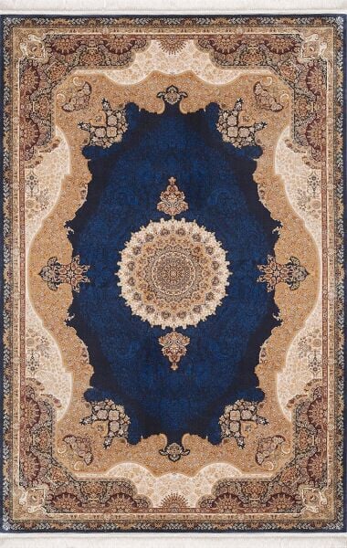 Artemis Halı Silk - 05211C - İpek Halı Lacivert