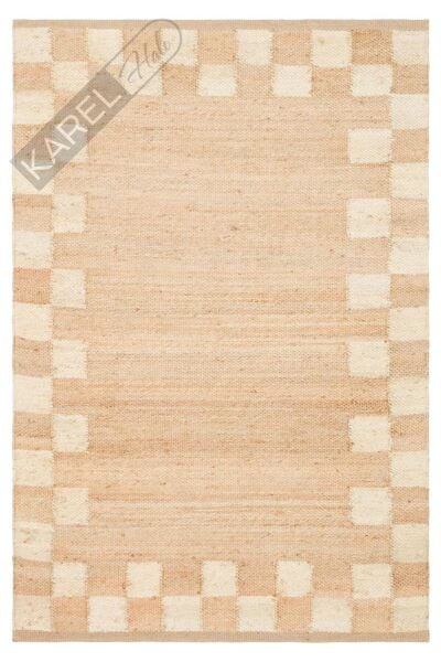 ECHO ECH 13 NATURAL WHITE XW Jüt ile Üretilen El Dokuma Sisal Kilim