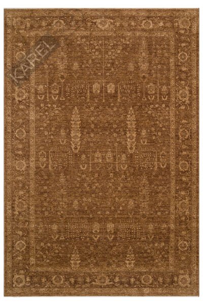Shiraz SHR03 Bej Vintage Eskitme Desenli Modern Yumuşak Dokulu Makine Halısı