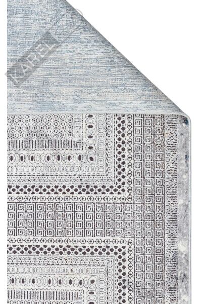 PASSAGE PLZ 02 CREAM NAVY Yumuşak Tuşeli Sık Dokuma Modern Halı